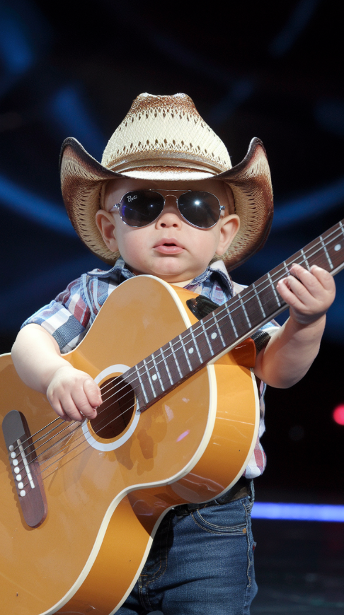 A 1 YEAR OLD SINGING AND PLAYING GUITAR, This has NEVER happened before, The audience was left in total shock as this baby did the unthinkable, strumming and singing like a star