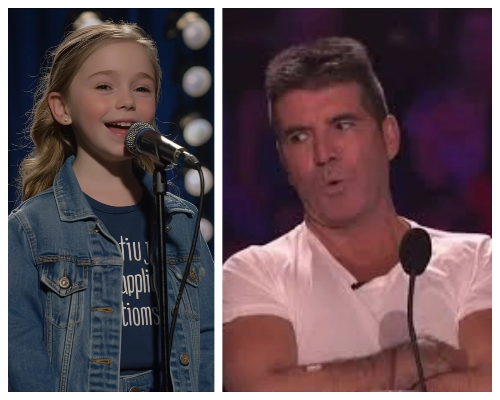 This girl just blew up the stage with her voice, Simon stopped the girl’s song, not believing that it was her singing.
