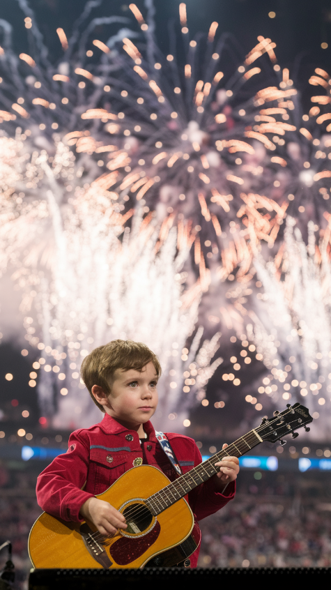 The Super Bowl crowd was buzzing, the lights blinding, the energy unreal, Then, a tiny first-grader stepped onto the massive stage, gripping the mic with small but steady hands, People chuckled, what was he doing here? Then, BOOM, The first note dropped, and the stadium fell SILENT, His voice? Deep, soulful, impossible for a kid his age, Judges froze. Fans leaped to their feet, Was this real?! The internet is LOSING IT