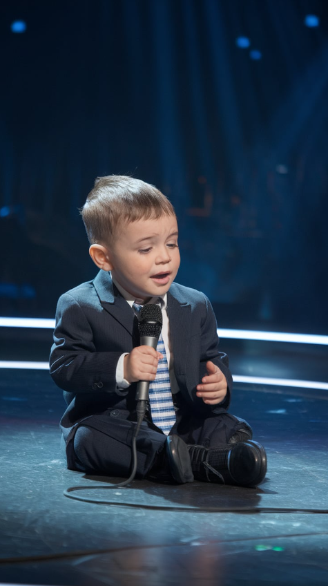You wont believe your eyes! The second this young boy opened his mouth to sing, the entire arena fell silent, then, within moments, Simon Cowell and the other judges were in tears, The sheer power of his voice left the audience spellbound, sending chills down everyones spine, Critics are already calling it the most emotional performance in talent show history