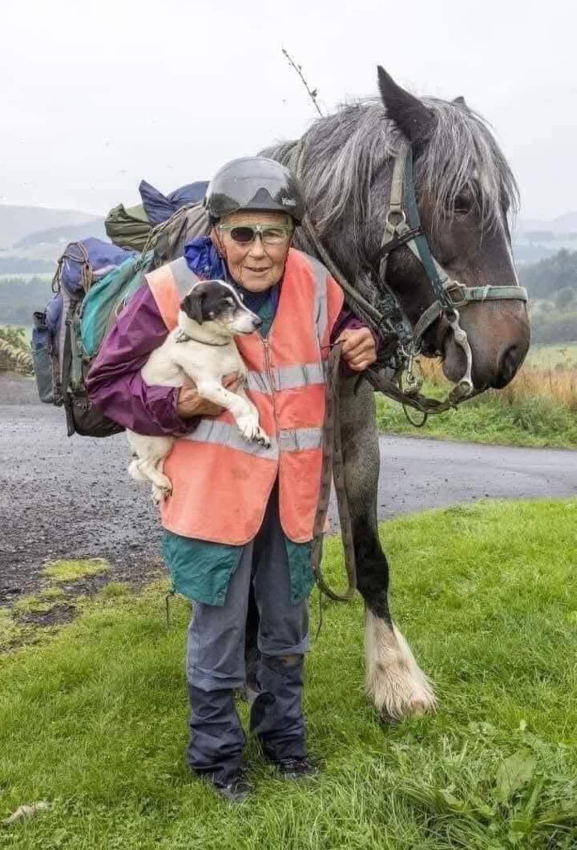 80-year-old woman completes annual 600-mile trek with her pony and dog
