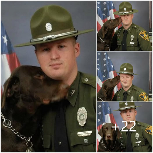 During their photo session, the loyal K9 partner keeps sneaking in kisses for his handler, beautifully capturing their unbreakable bond-pvth