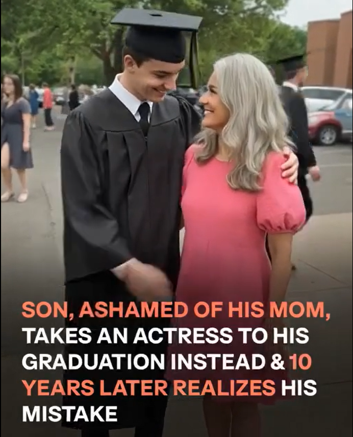 Ashamed of His Mother, Son Invites Another Woman to His Graduation — A Lesson He’d Never Forget