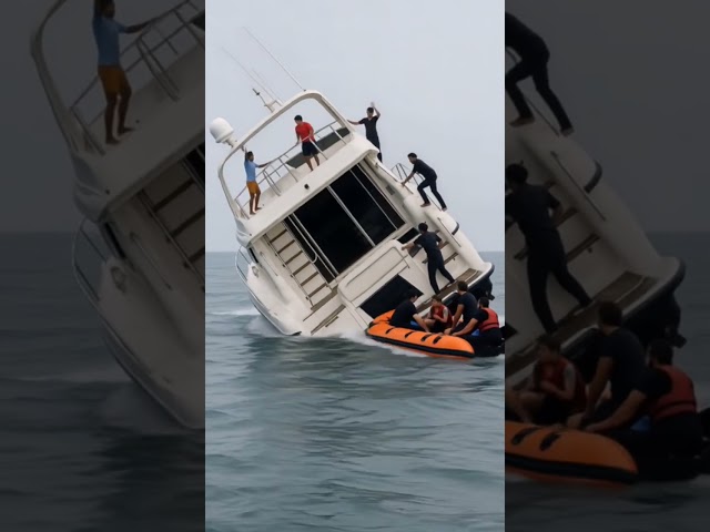 Real Footage of a Boat Sinking in the Ocean!