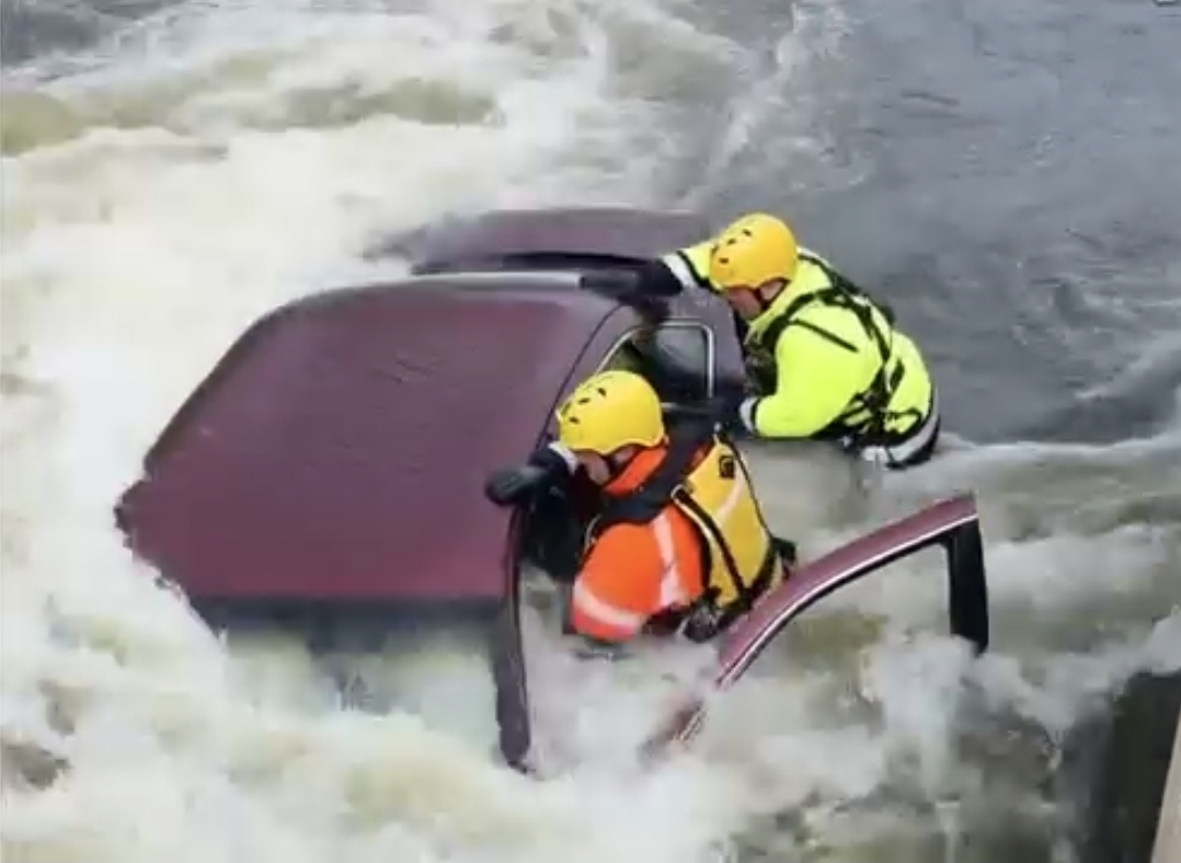 Family found in car in river they were with their m…See details