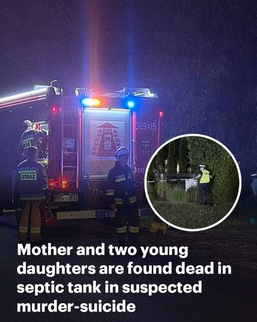 Mother and two daughters aged six and eight are found dead in septic tank in suspected murder-suicide