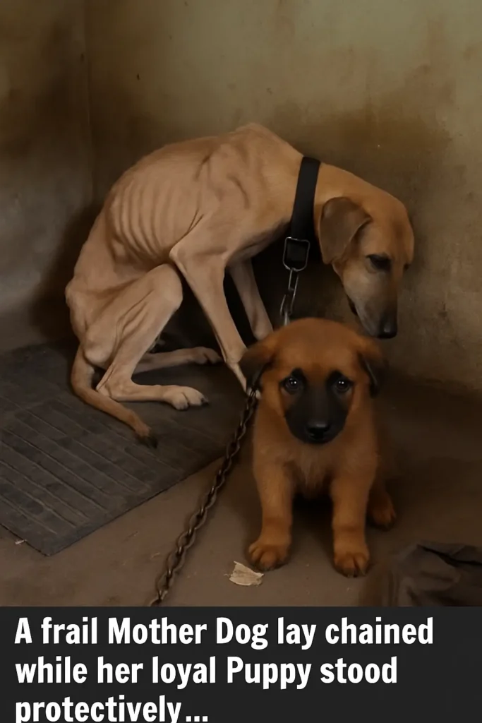 Mother Dog and Puppy Rescue Story – Puppy’s Courage and Devotion in the Face of Neglect