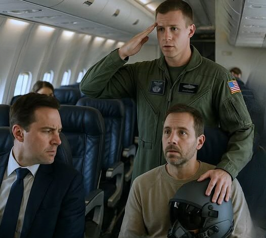 He Was Just a Single Dad in Seat 12F… Until the F-22 Commander Saluted Him: ‘Sir, Welcome Back, Viper One.’