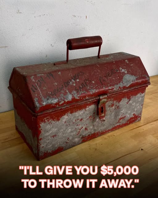 My Father Left Me a Locked Toolbox — My Stepmother Offered Me $5,000 to Throw It Away