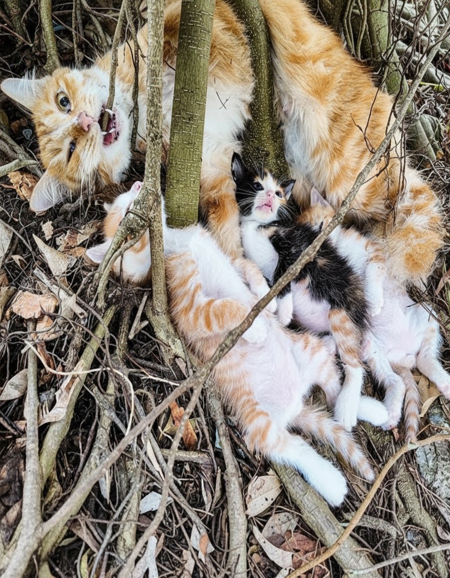 “She Hissed Like a Lioness – Then We Saw Why She Refused to Move”