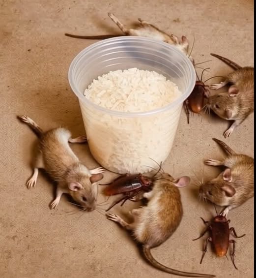 How to get rid of rats and cockroaches with rice, An effective and natural home remedy