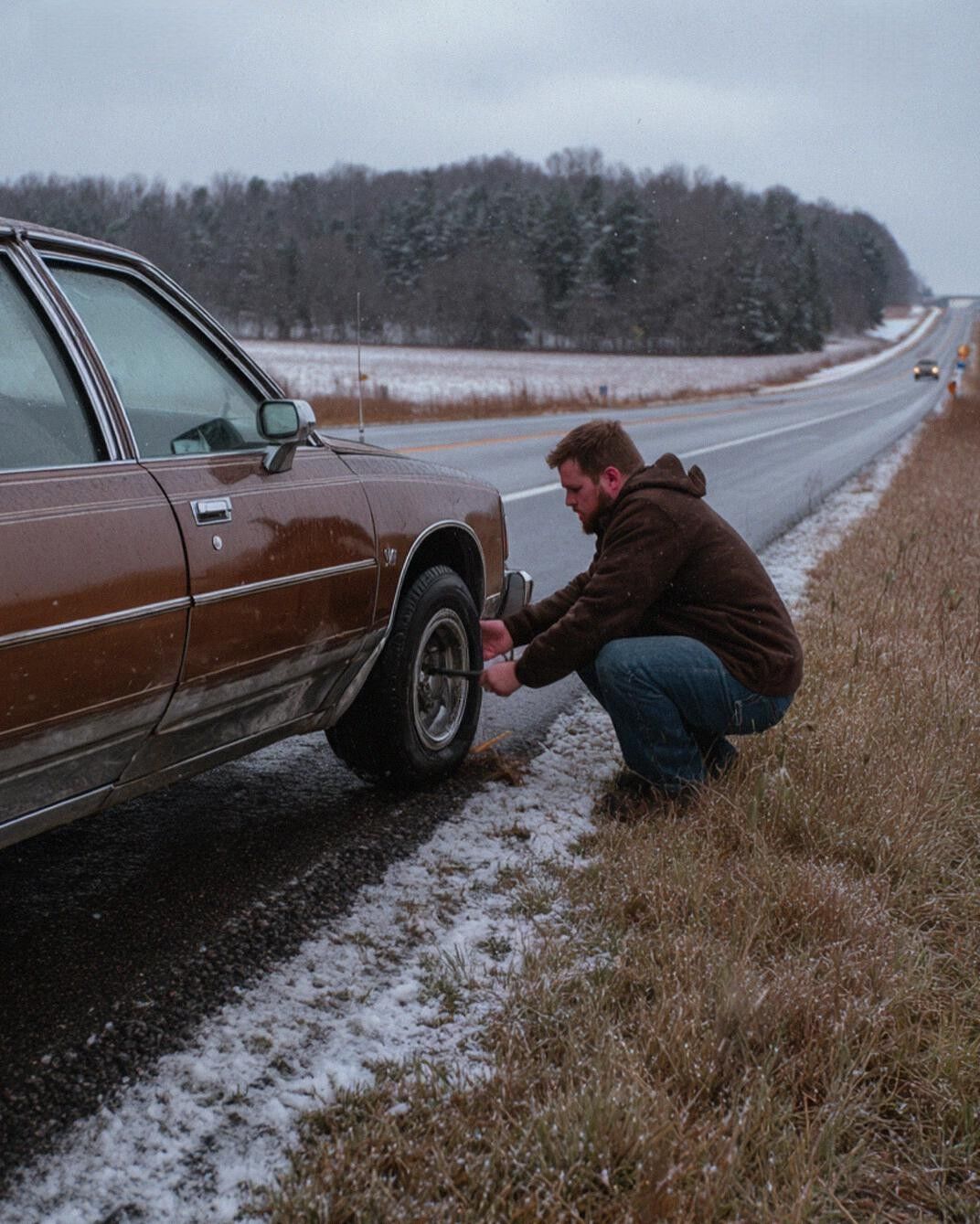 I Helped an Elderly Couple with a Flat Tire on the Highway – a Week Later, My Life Completely Changed