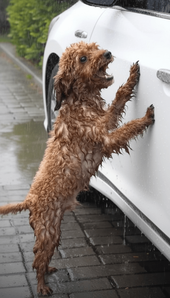 The Soaking Wet Plea: A Dog’s Desperate Cry and a Twist of Fate