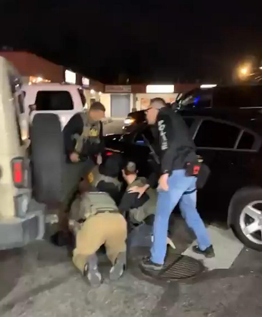 ICE Agents Confront Hostile Woman After Suspects Crash Into Their Vehicle and Attempt to Flee