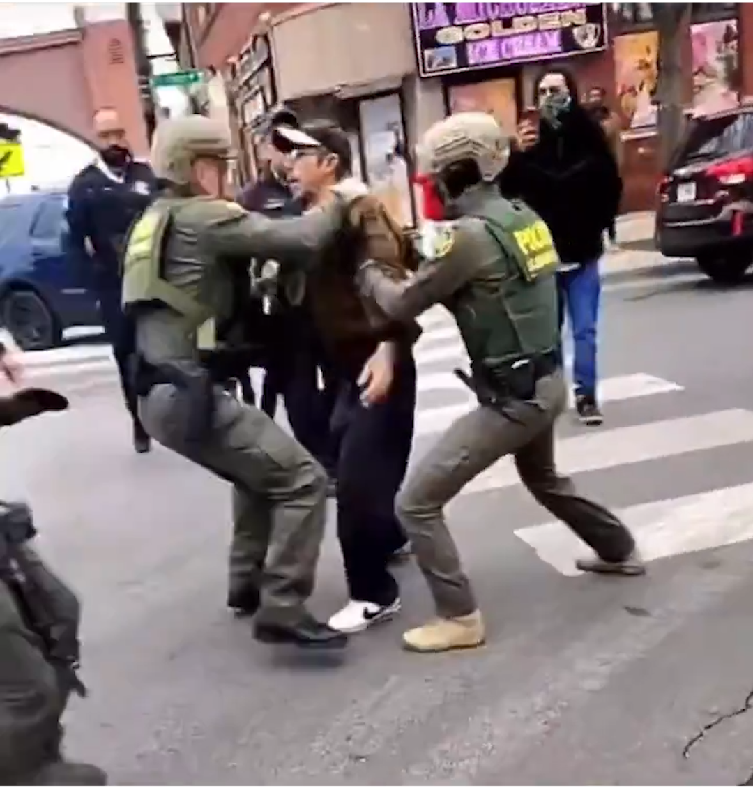 DHS Commander Gregory K. Bovino Steps In After Man Strikes ICE Vehicle in Little Village