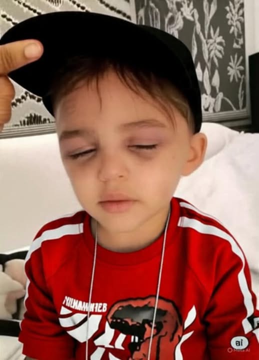 A 3-year-old boy was found 1 hour ago by his stepfather