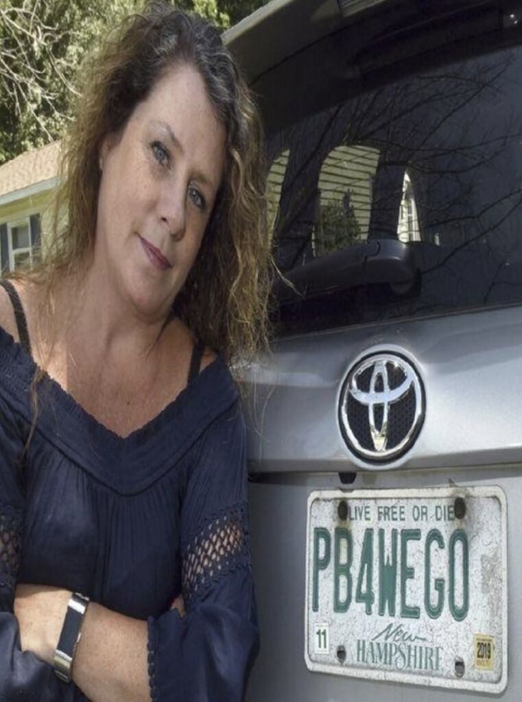 Wendy Auger is trying to keep her personalized license plate.