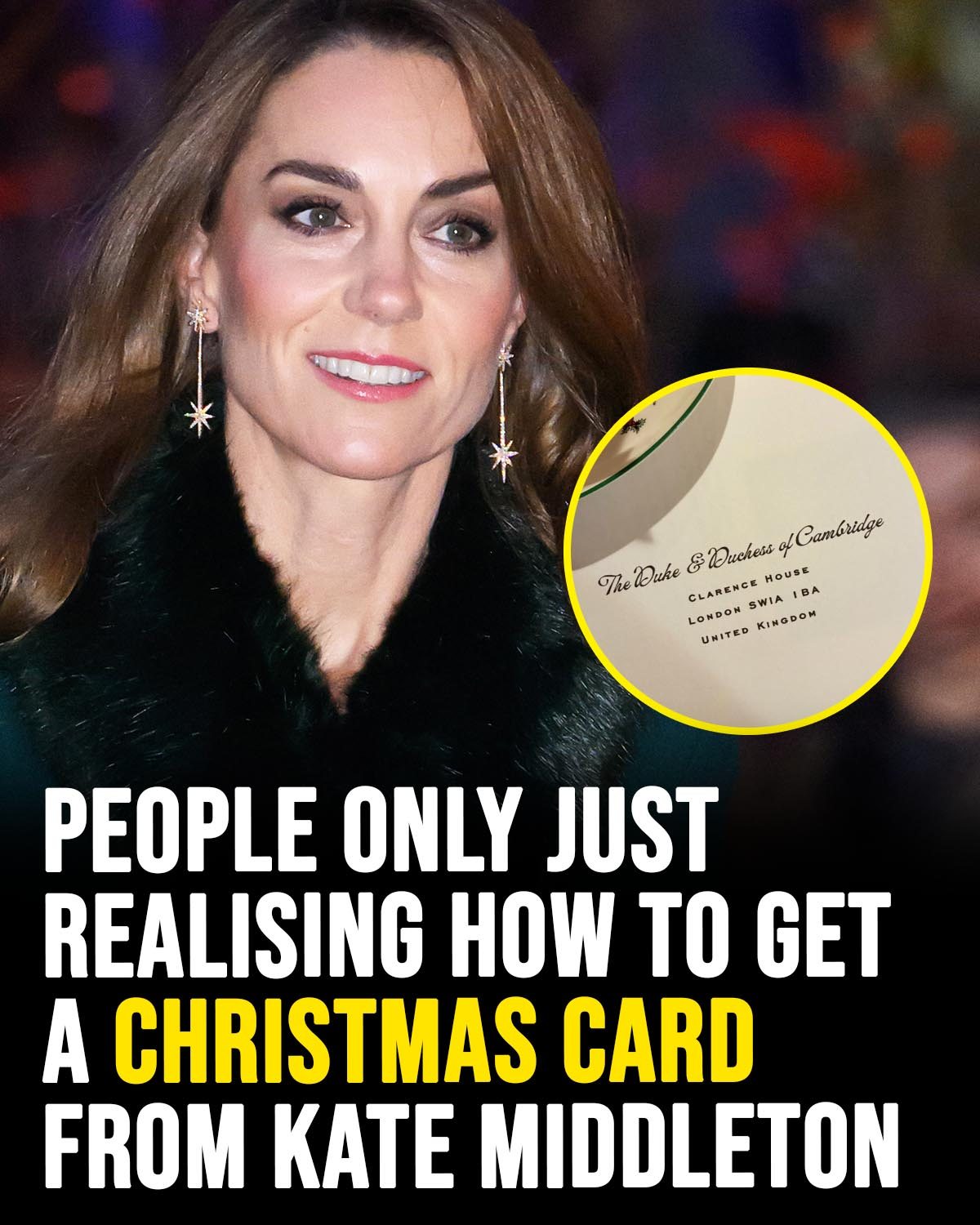People only just realising how to receive Christmas card from Kate Middleton