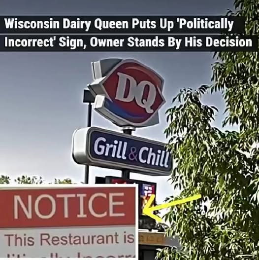 Look what the sign said, people can’t believe it…