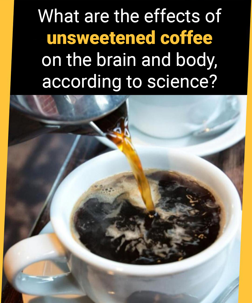What are the effects of unsweetened coffee on the brain and body, according to science?