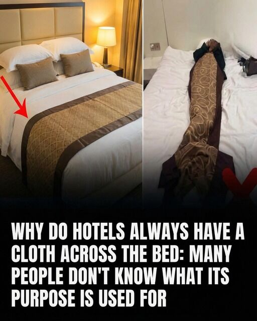 The Real Reason Hotels Put That Fabric Strip at the End of the Bed!