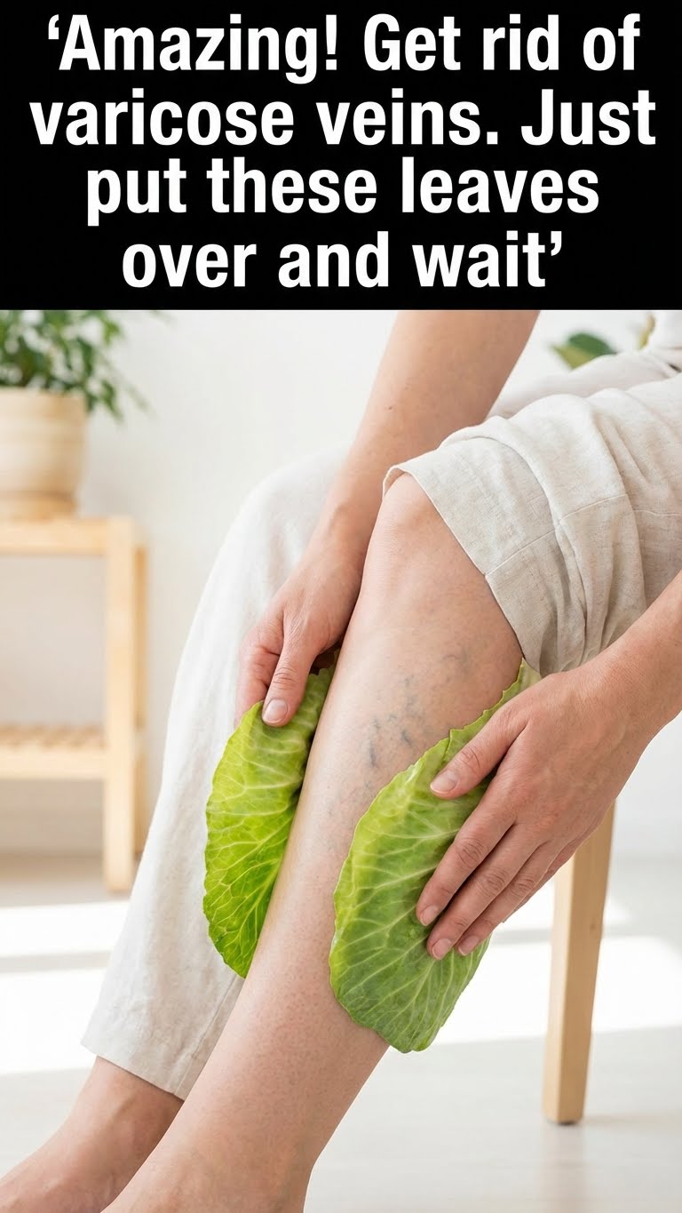 Amazing! Get Rid of Varicose Veins – Just Put These Leaves Over and Wait!
