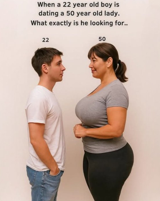 When a 22-Year-Old Falls for a 50-Year-Old Woman… People Think They Know Why. But They Don’t