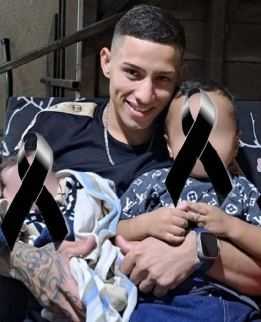 A 23 year old young man passed away with his children in his arms asking for..