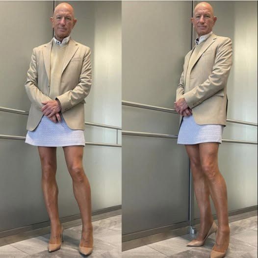 This father of 3 works as an engineer. He has been flaunting skirts and high heels at work every day for the last decade. But his wife is very proud of him for one special reason.