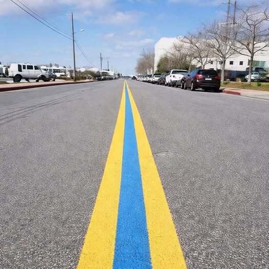 Noticed a Blue Line on the Road? Here is What It Signifies!